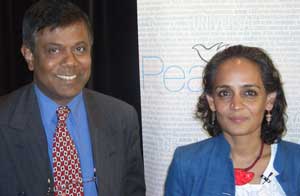 Arundhati Roy with Author
